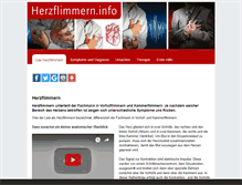Tablet Screenshot of herzflimmern.info
